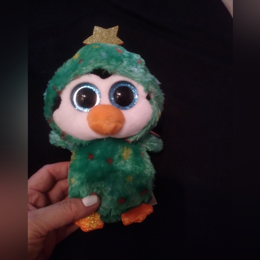 NWT Ty Beanie Boos Noel Christmas tree holiday Penguin